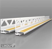 LIKOV Okenní lišta začišťovací 2D PS2-ADAPT omítka 9mm, délka 2,6m - bez perlinky bílá LIKOV Okenní lišta začišťovací 2D PS2-ADAPT omítka 9mm, délka 2,6m - bez perlinky bílá
